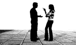 couple talking couple talking